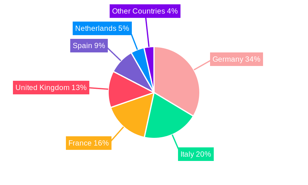 Europe Solid Oxide Fuel Cell for CHP Application Market Market Share by Region - Global Geographic Distribution