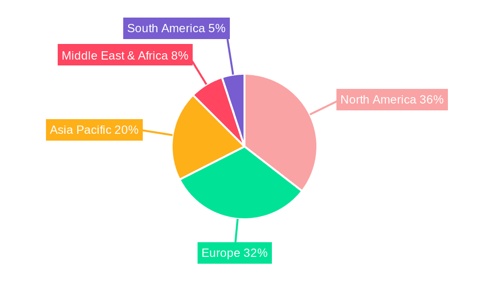 Exemestane Tablets Market Share by Region - Global Geographic Distribution