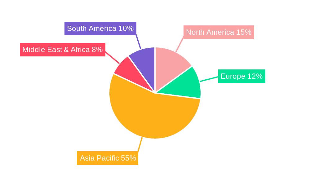 Farmed Shrimp Market Share by Region - Global Geographic Distribution