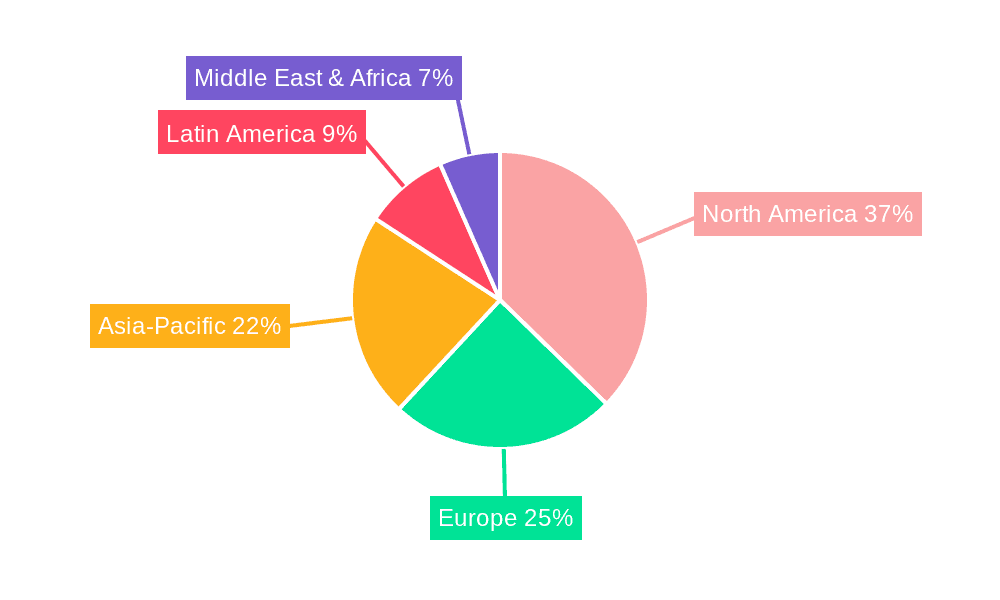 Feed Flavors & Sweeteners Market Market Share by Region - Global Geographic Distribution