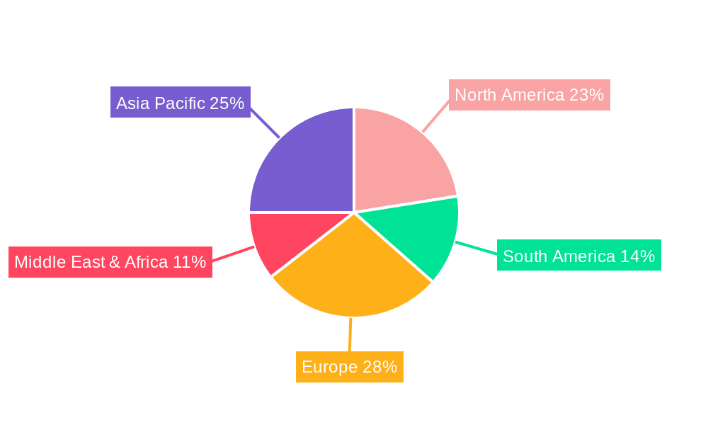 Feed Grade Vitamin C Derivatives Market Share by Region - Global Geographic Distribution