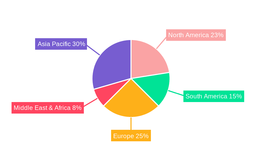 Feed Phosphate Market Share by Region - Global Geographic Distribution