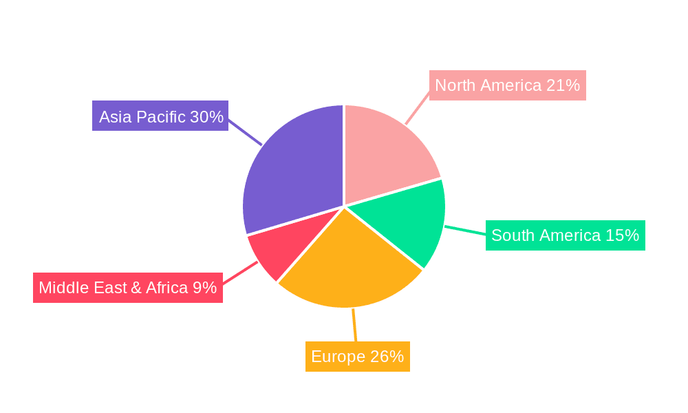 Fertilizer Dust Control Agent Market Share by Region - Global Geographic Distribution