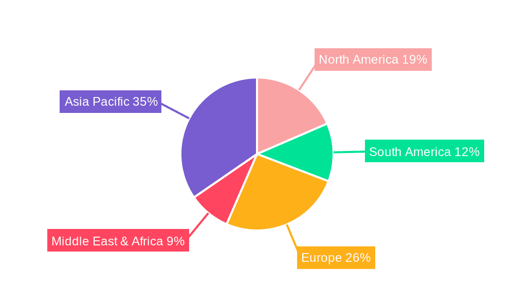 Fertilizer Grade Calcium Ammonium Nitrate Market Share by Region - Global Geographic Distribution