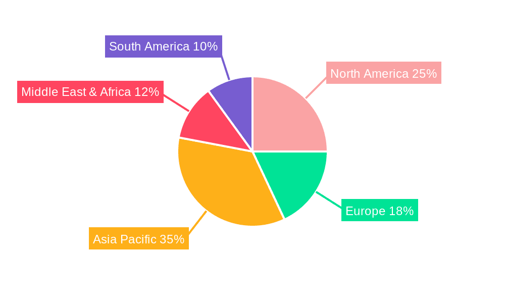 Fertilizer Grade Phosphate Market Share by Region - Global Geographic Distribution