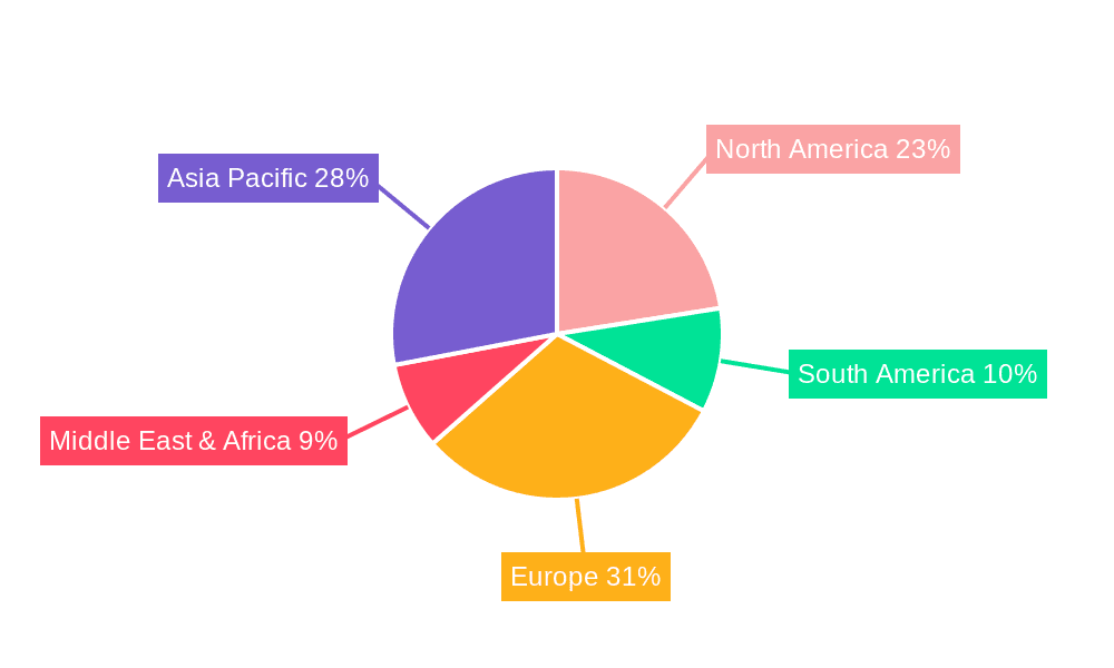 Field Hockey Balls and Sticks Market Share by Region - Global Geographic Distribution