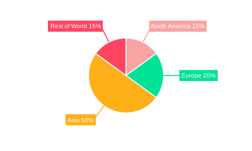 Fine Dried Noodles Market Share by Region - Global Geographic Distribution