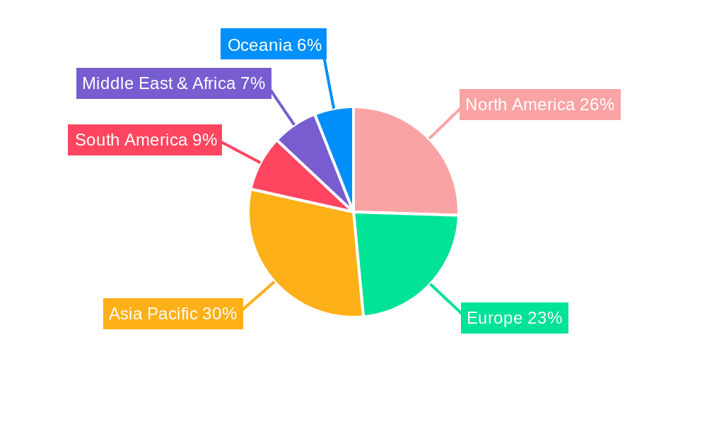 Fire Barrier Products Market Share by Region - Global Geographic Distribution