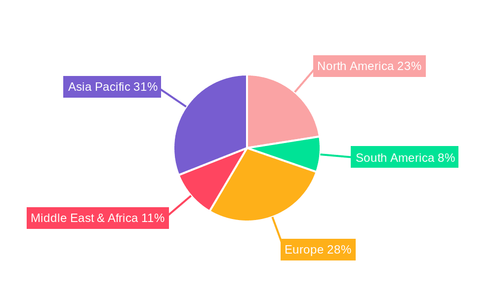 Fire Resistant Particleboard Market Share by Region - Global Geographic Distribution