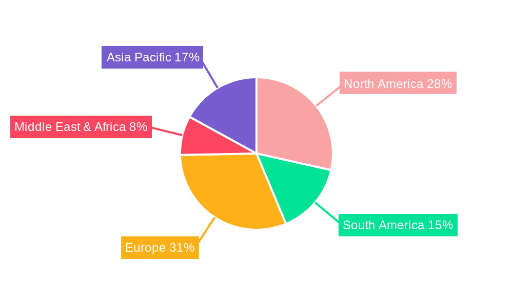 Fish Oil for Dietary Supplements Market Share by Region - Global Geographic Distribution
