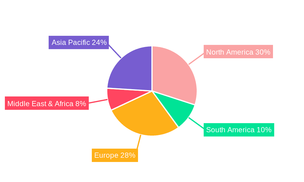 Fluorescein Sodium API Market Share by Region - Global Geographic Distribution