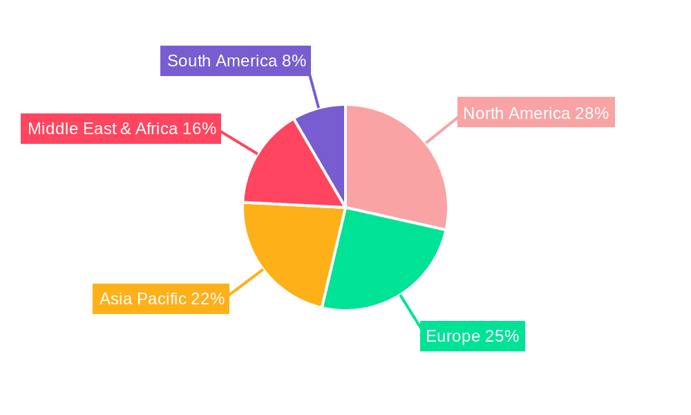 Flyaway VSAT Terminal Market Share by Region - Global Geographic Distribution