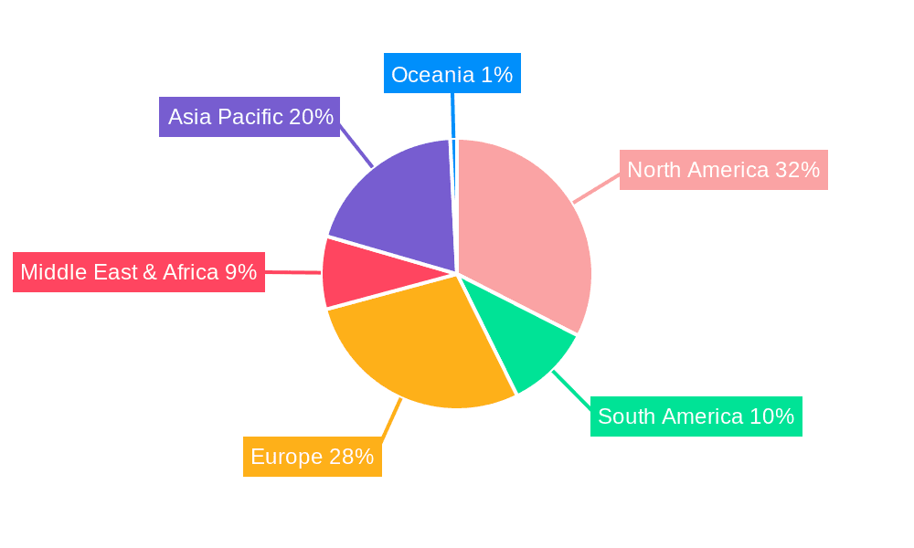 Freight Trucking Market Share by Region - Global Geographic Distribution