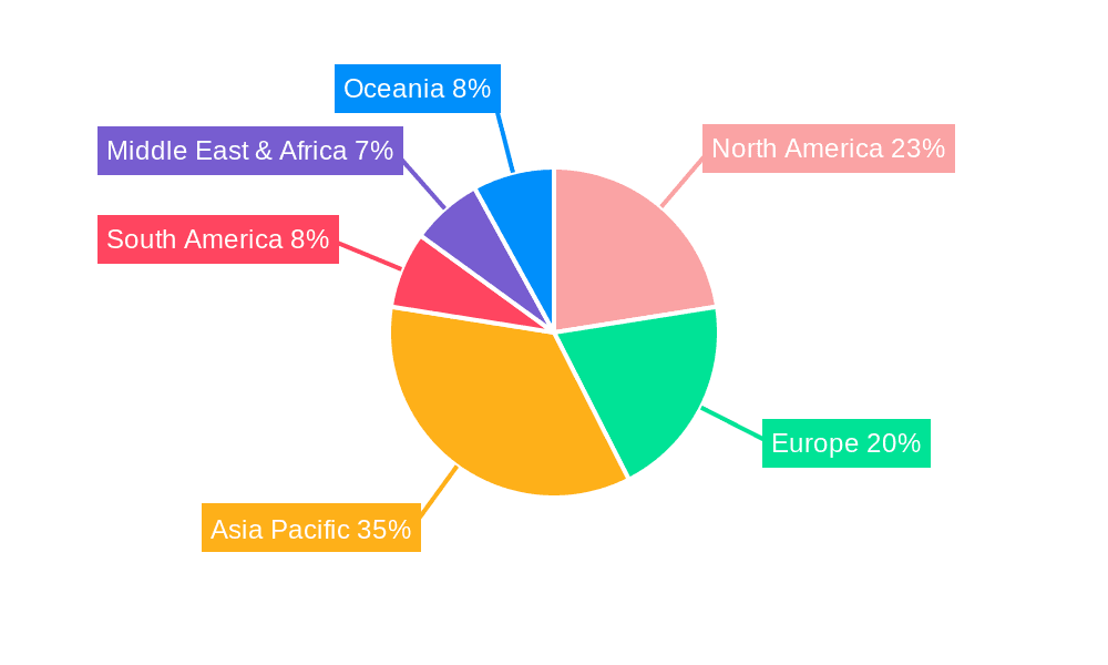 Fried Snacks Market Share by Region - Global Geographic Distribution