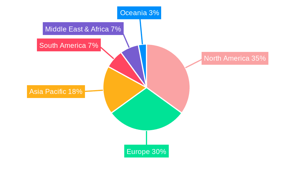 Full Face Skydiving Helmet Market Share by Region - Global Geographic Distribution