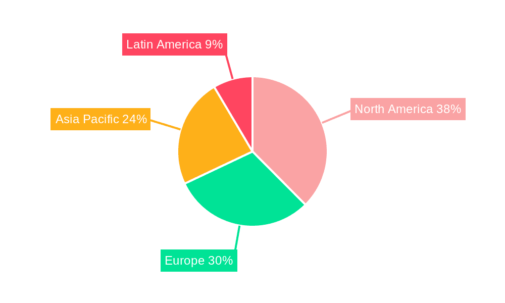 Full Service Catering Market Share by Region - Global Geographic Distribution