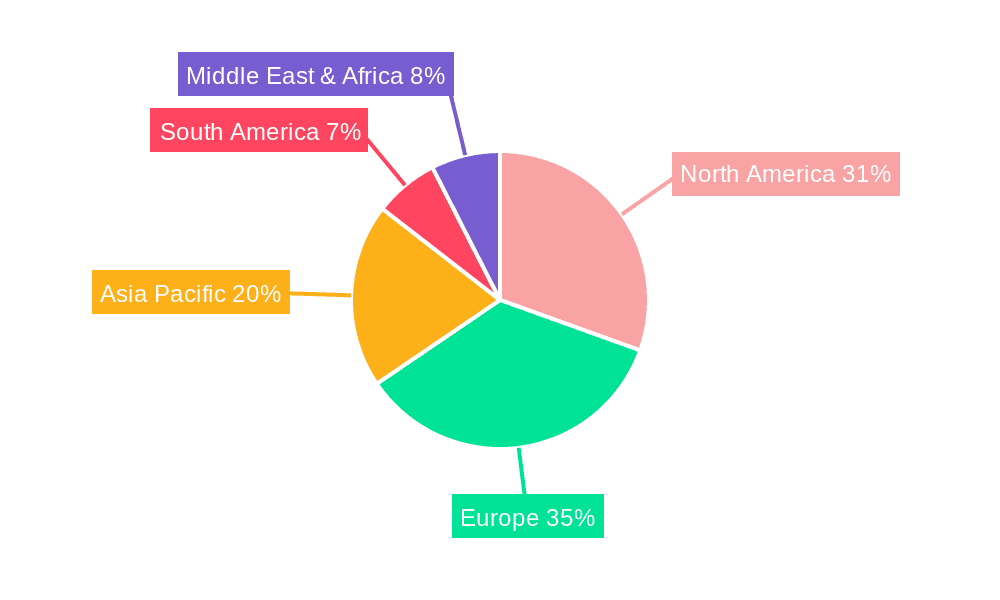 Fully Automatic Espresso Machines Market Share by Region - Global Geographic Distribution