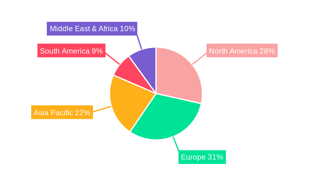 Grapeseed Oil for Health Care Products Market Share by Region - Global Geographic Distribution