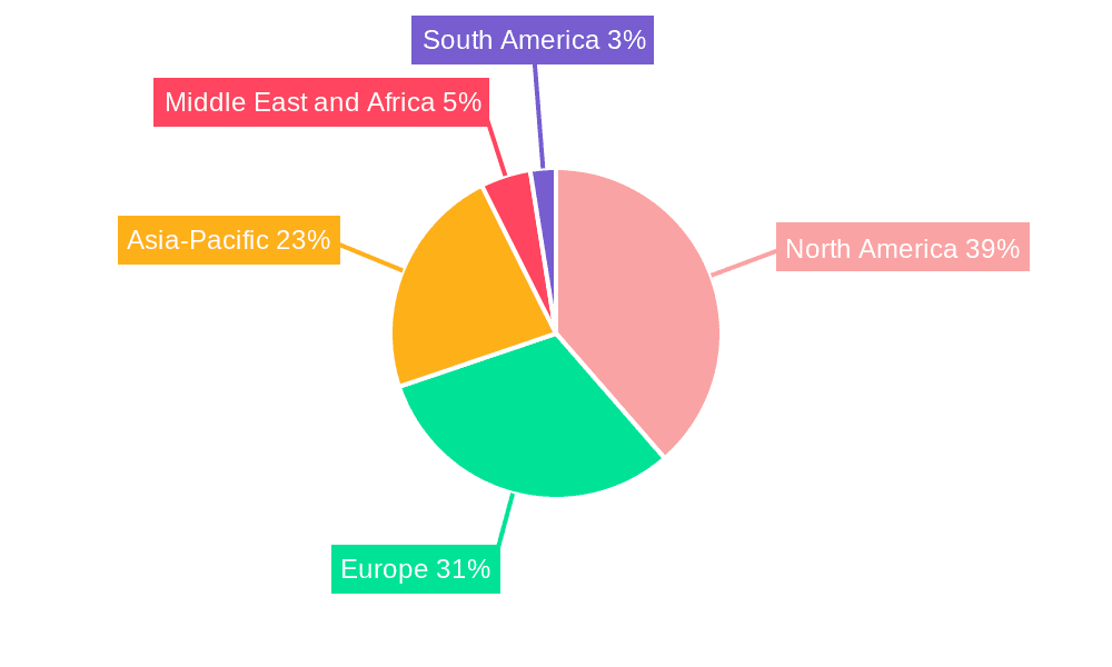 Green Technology and Sustainability Market Market Share by Region - Global Geographic Distribution