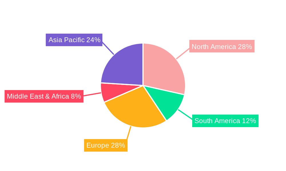 Green and Bio Solvents Market Share by Region - Global Geographic Distribution