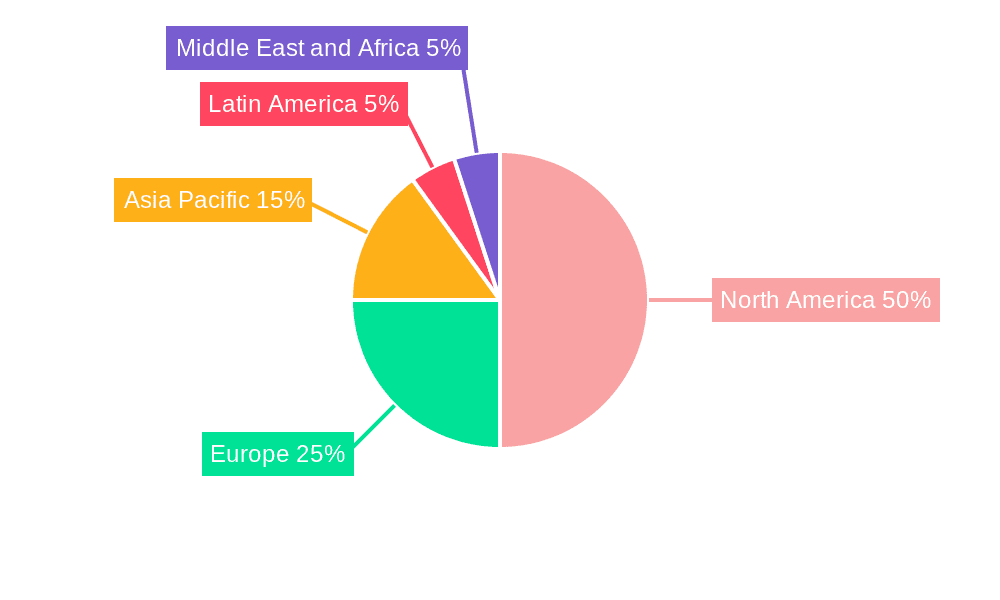Healthcare Regulatory Affairs Outsourcing Market Market Share by Region - Global Geographic Distribution