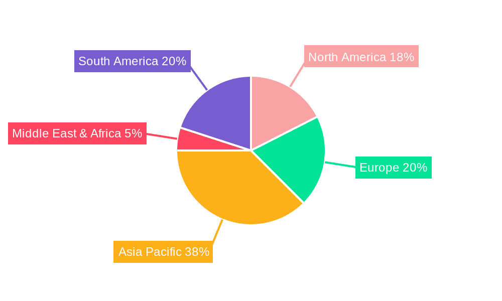 Hearing Protection Earmuffs Market Share by Region - Global Geographic Distribution