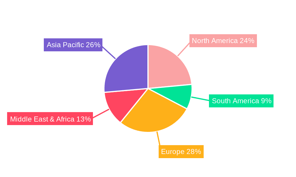 Heavy Duty Fasteners Market Share by Region - Global Geographic Distribution