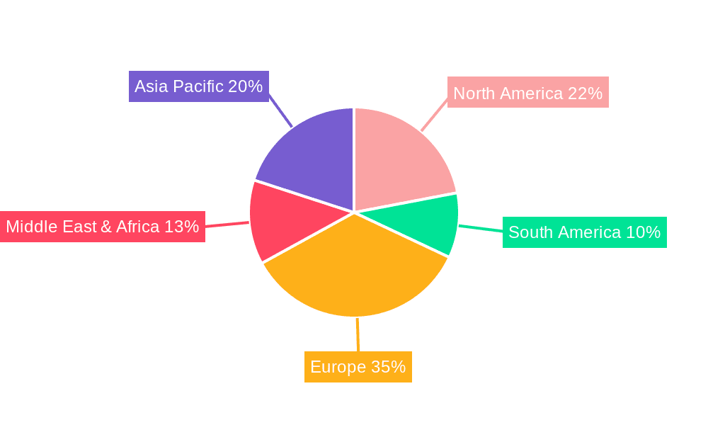 Heavy Offshore Construction Vessel Market Share by Region - Global Geographic Distribution