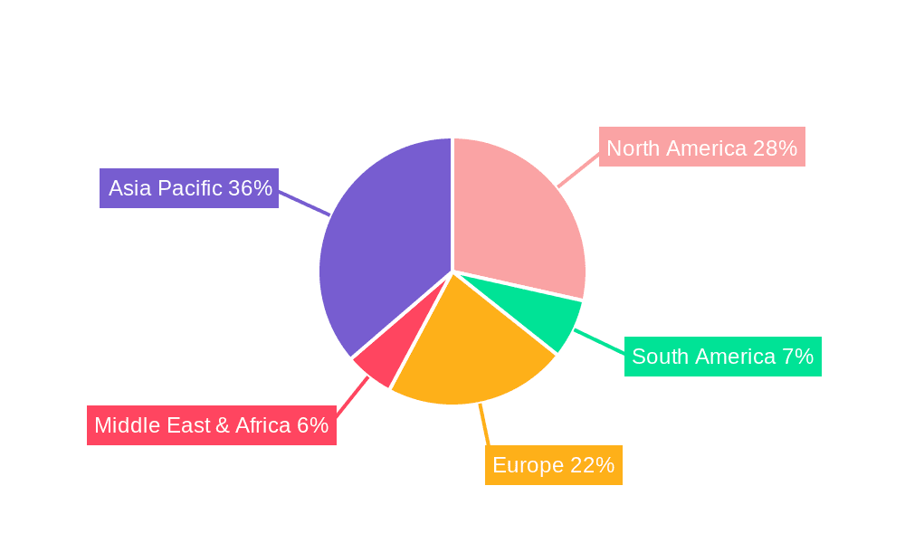 High Performance Plastic for Semiconductor Market Share by Region - Global Geographic Distribution