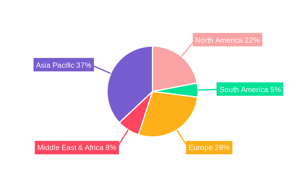 High Purity Alpha Alumina Nanoparticle Market Share by Region - Global Geographic Distribution