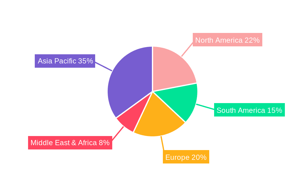 High Purity Lithium Salt Market Share by Region - Global Geographic Distribution