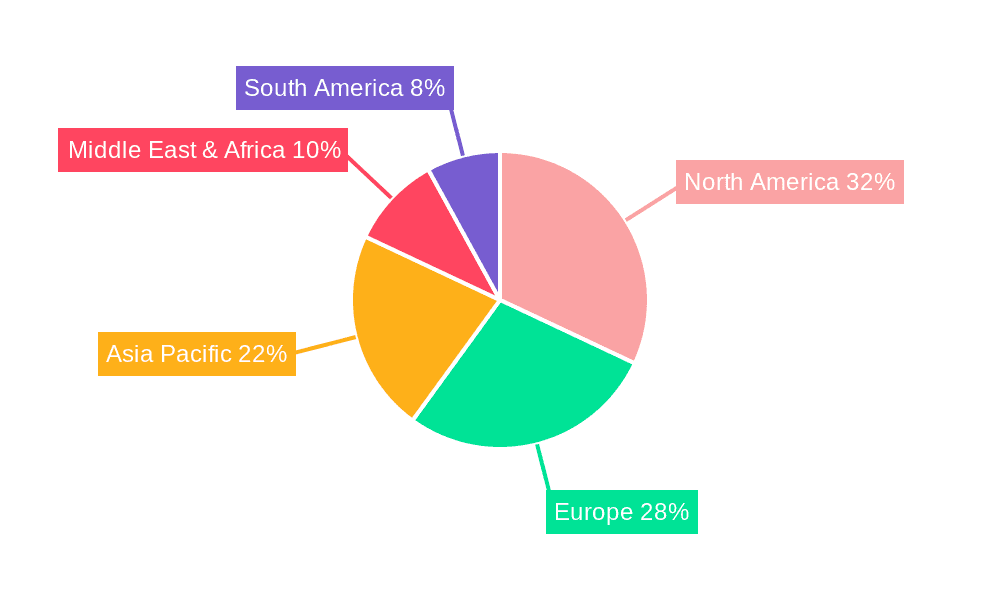 Hospital Linen Market Share by Region - Global Geographic Distribution