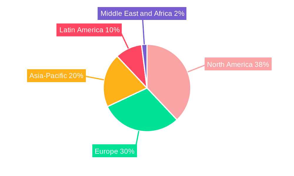 Hospital Outsourcing Market Market Share by Region - Global Geographic Distribution