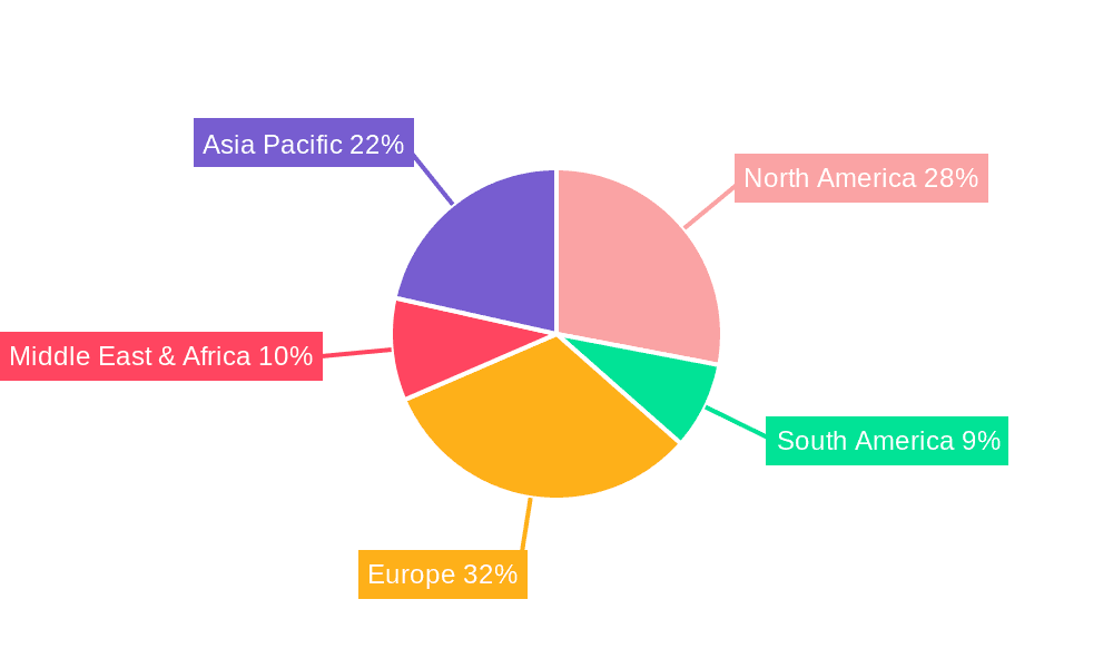 Hospitality Doors Market Share by Region - Global Geographic Distribution