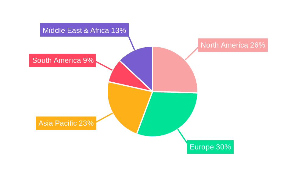 Hybrid Heating and Cooling Systems Market Share by Region - Global Geographic Distribution