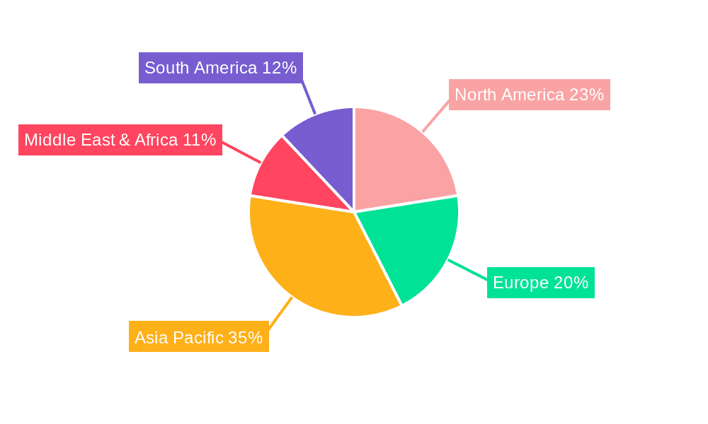 Hydrogenated Cottonseed Oil Market Share by Region - Global Geographic Distribution