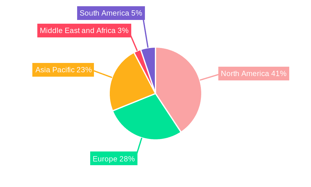 Hyperscale Cloud Market Market Share by Region - Global Geographic Distribution