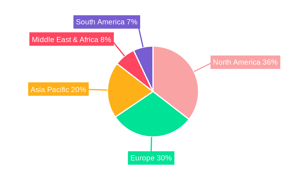 Identity and Access Management Software Market Share by Region - Global Geographic Distribution