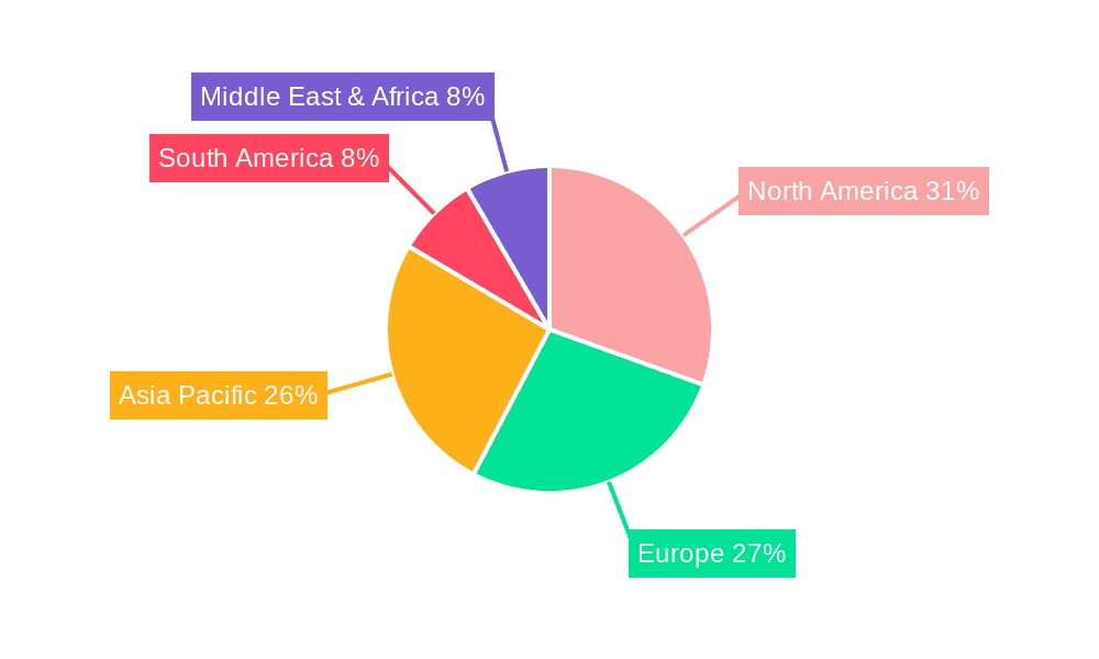 In Vitro Diagnostics Systems Market Share by Region - Global Geographic Distribution