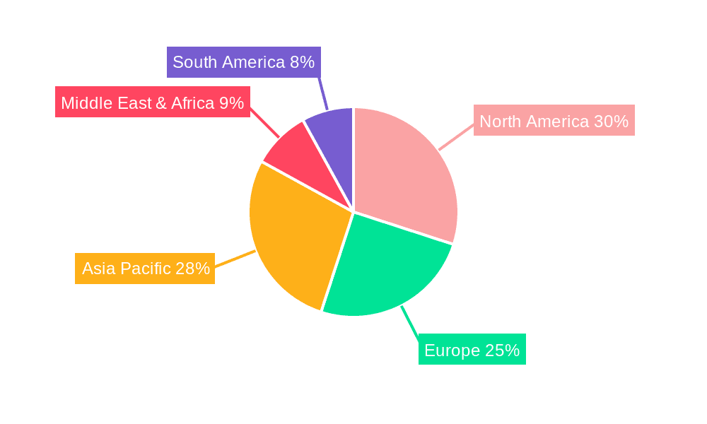Indoor Location by Positioning Systems Market Share by Region - Global Geographic Distribution