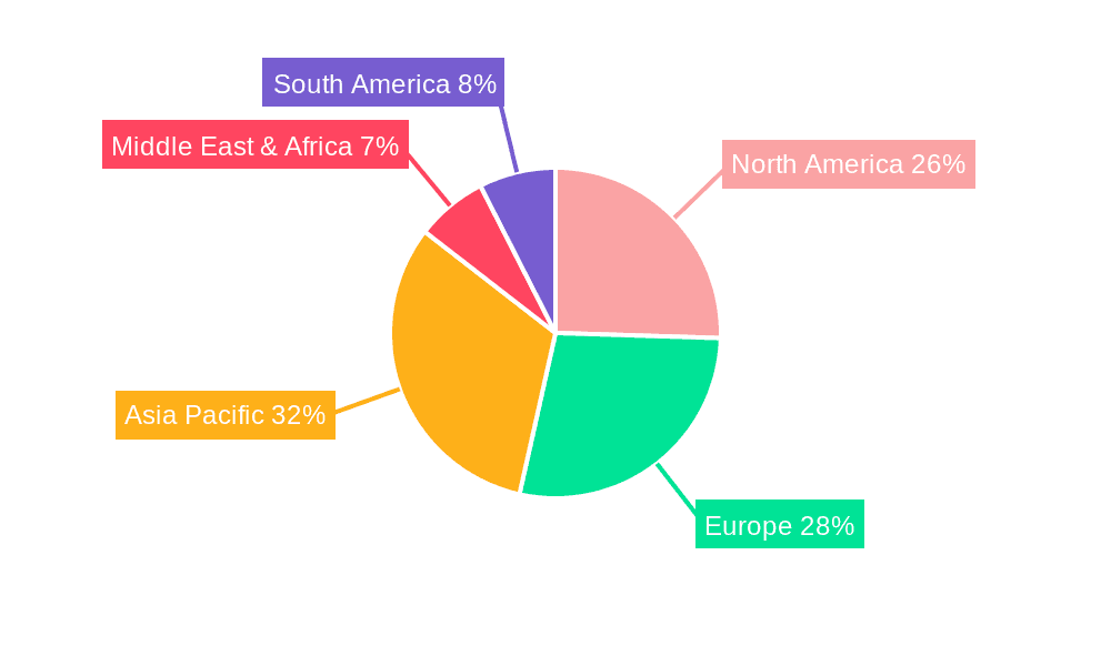 Industrial Corded Remote Control Market Share by Region - Global Geographic Distribution