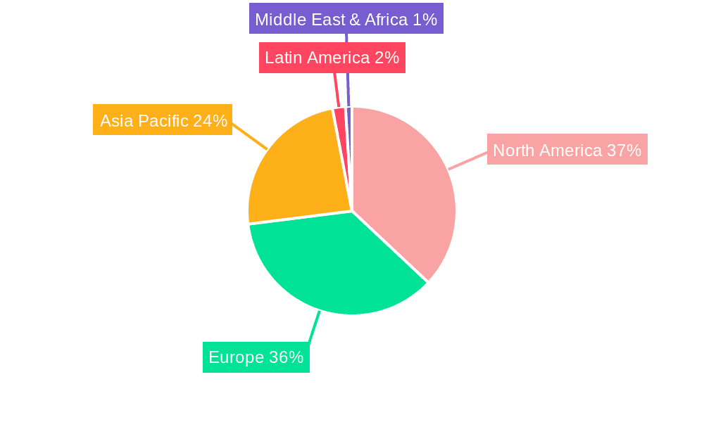 Industrial Filtration Market Market Share by Region - Global Geographic Distribution