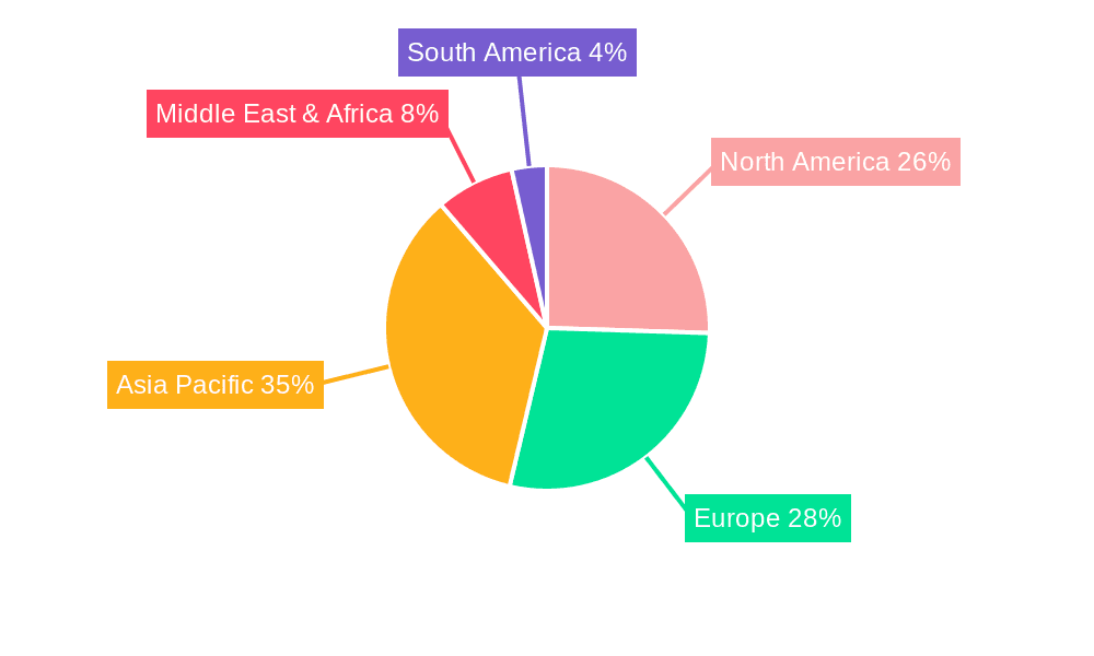Industrial Grade Liquid Silicone Rubber Market Share by Region - Global Geographic Distribution