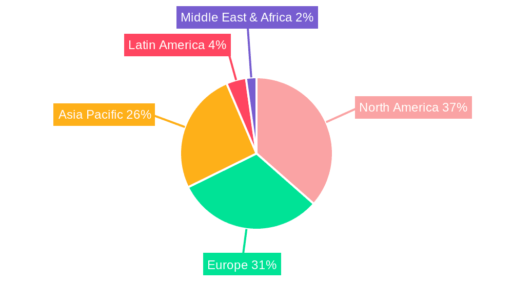 Industrial Racking Systems Market Market Share by Region - Global Geographic Distribution