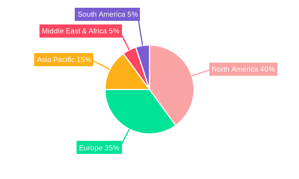 Industry Cybersecurity Solution Market Share by Region - Global Geographic Distribution