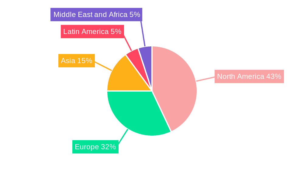 Infection Control Market Market Share by Region - Global Geographic Distribution