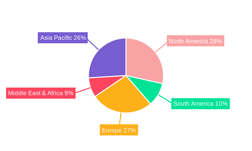 Inflatable Pouche Market Share by Region - Global Geographic Distribution