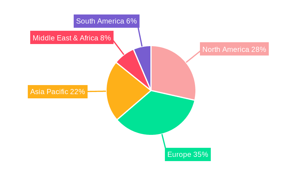 Inflatable and Rigid Inflatable Boats Market Share by Region - Global Geographic Distribution
