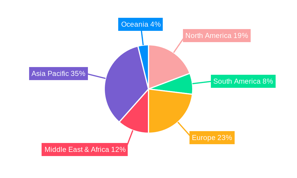 Inorganic Fire Barrier Market Share by Region - Global Geographic Distribution