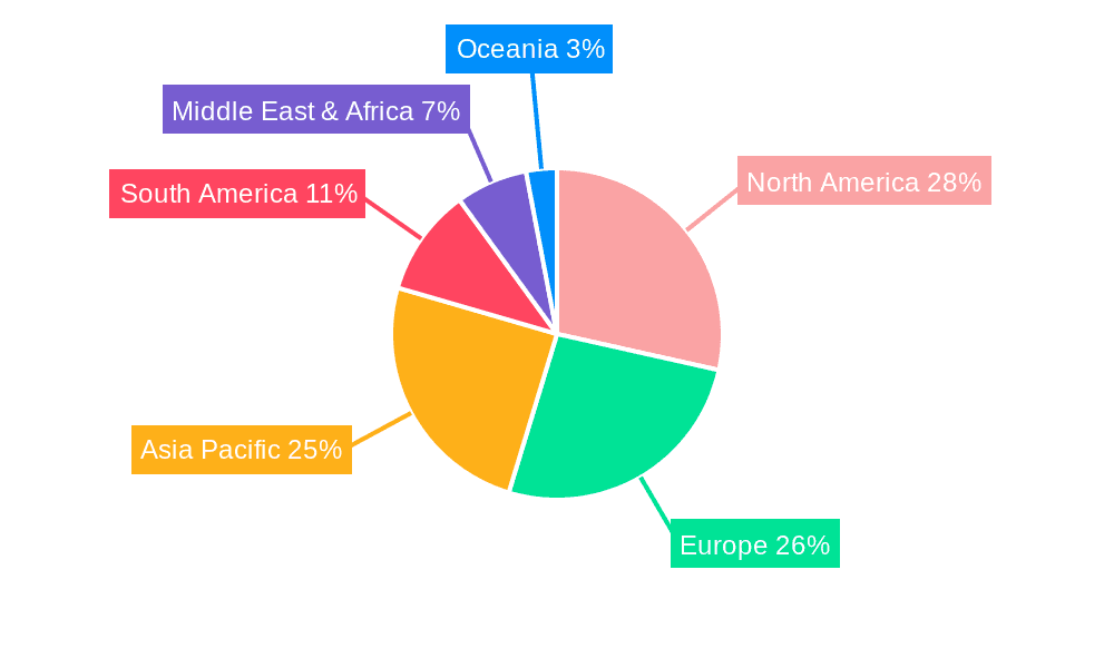 Instant Healthy Plant-Based Snacks Market Share by Region - Global Geographic Distribution